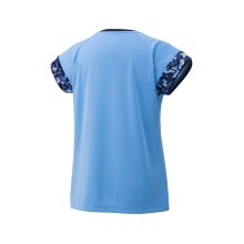 Yonex Sport-Shirt mit Graphic Print an Ärmeln #22 hellblau Damen